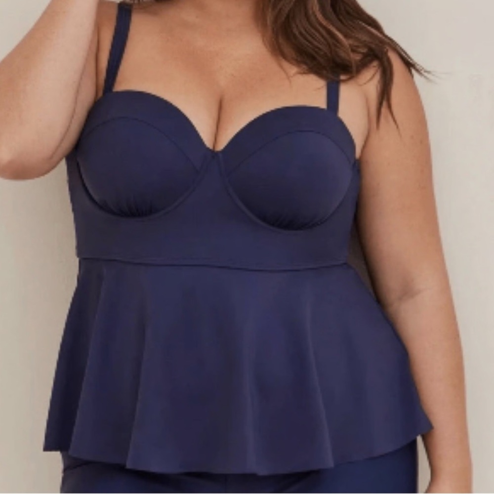 Torrid Navy Blue Swim Bra